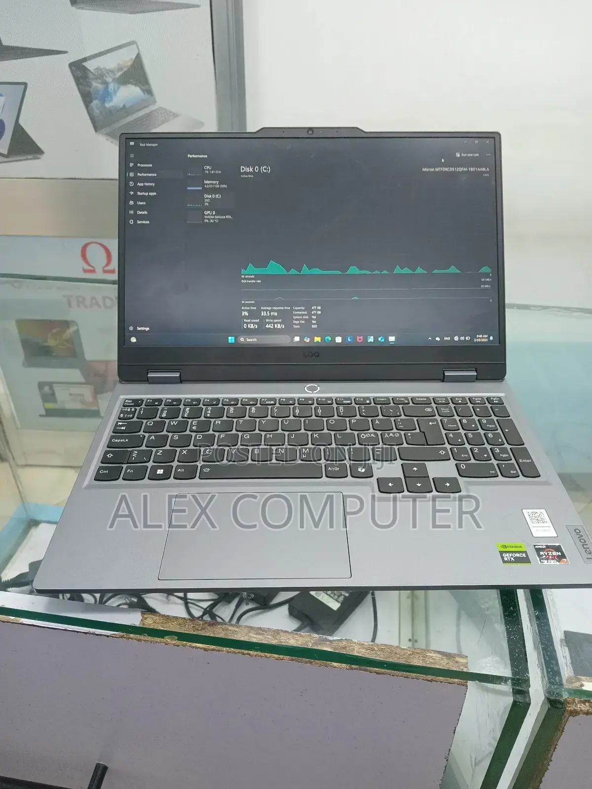 New Laptop Lenovo LOQ 15ARP9 24GB AMD Ryzen 7 SSD 512GB