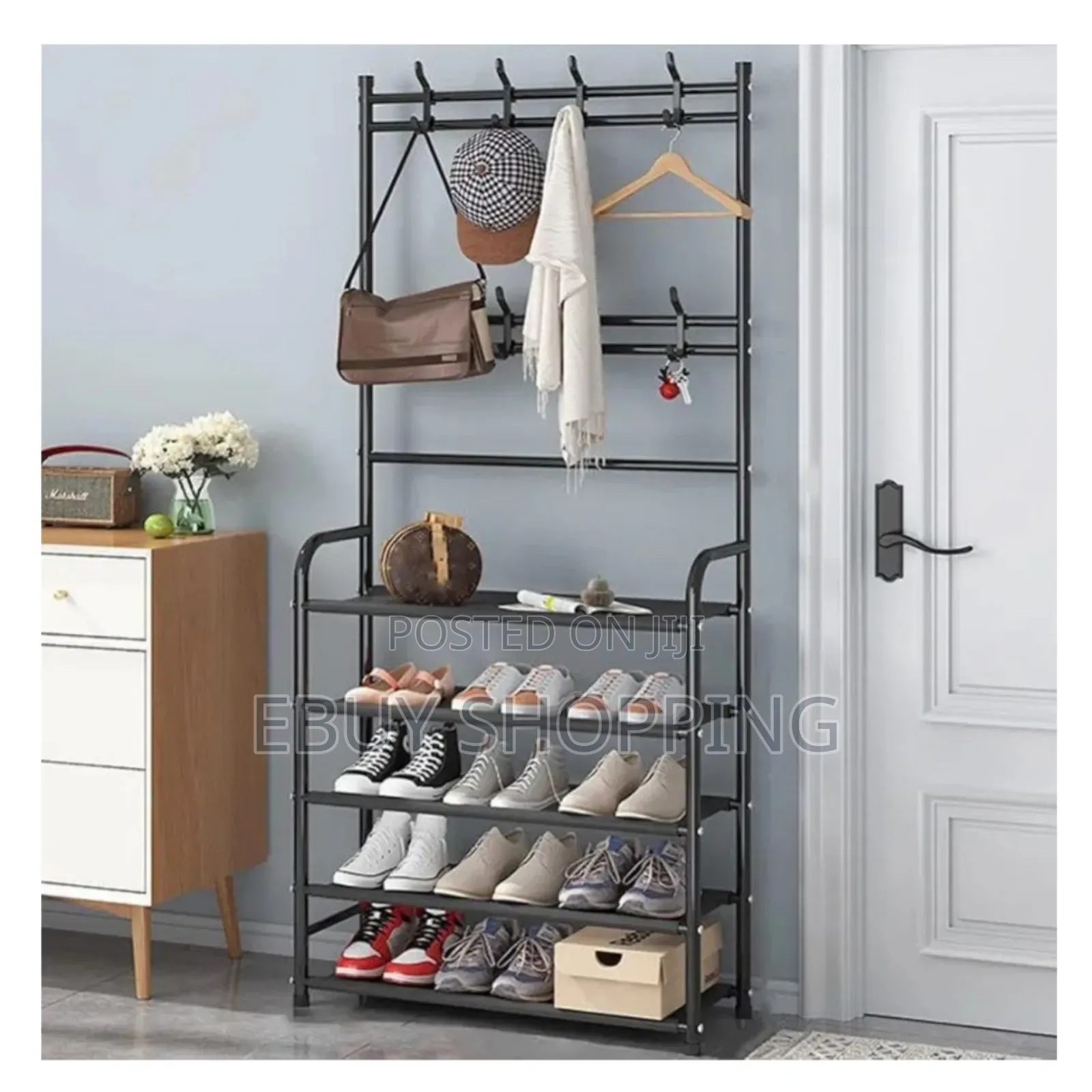 No-Tool Assembly 5-Layer Wardrobe Storage Rack