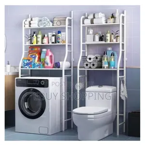 Space Master: 3-Tier Heavy-Duty Free-Standing Over-Toilet Storage