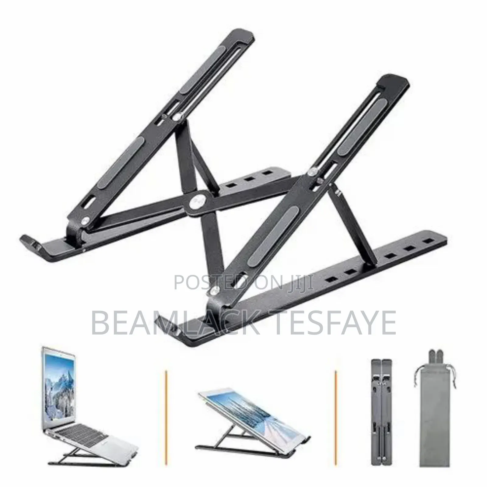 Foldable Height Adjustable Metal Frame Laptop Stand