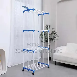 Photo - 4-Tier Clothes Drying Rack (Hanger)