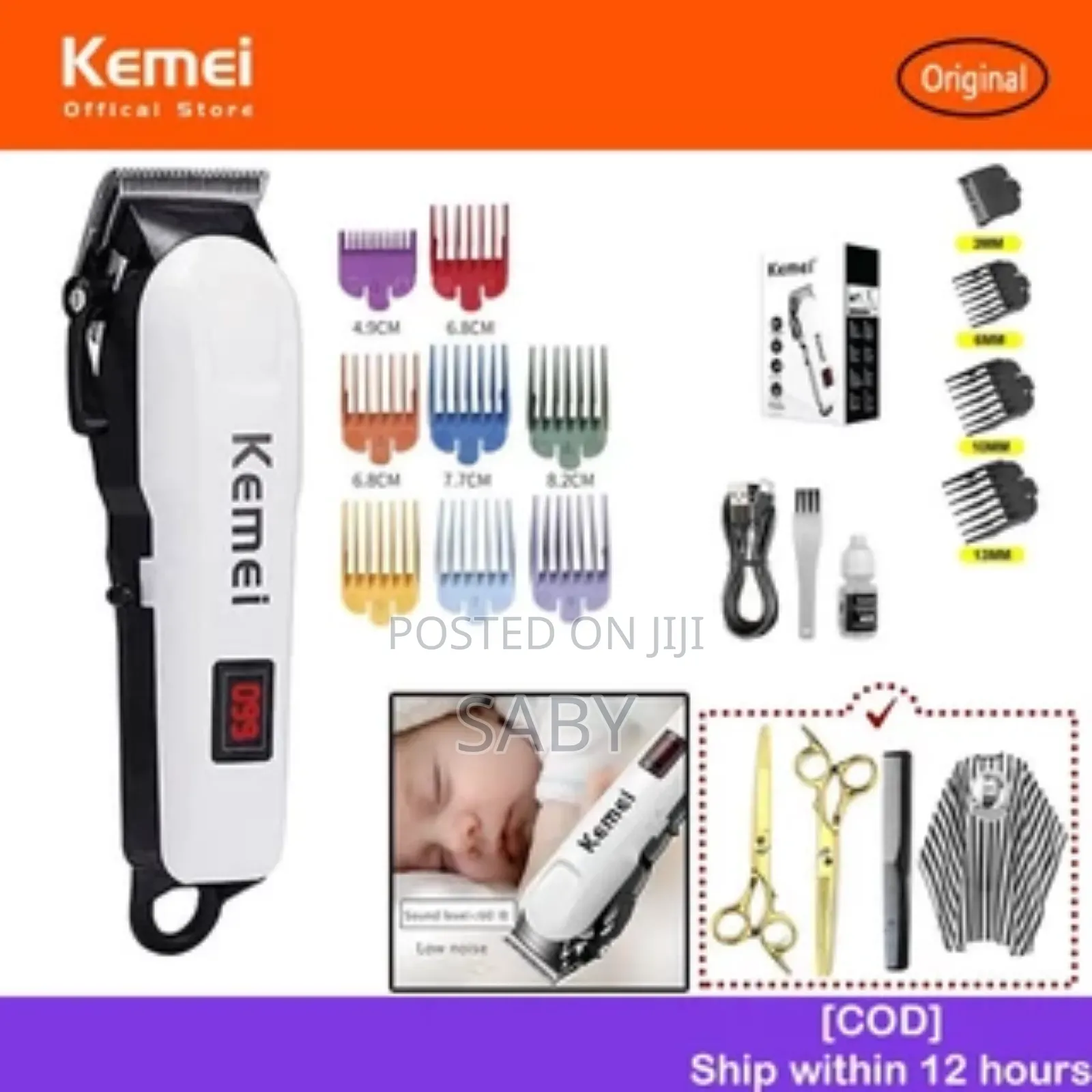Kemei Km-809a Professional Rechargeable Hair Trimmer