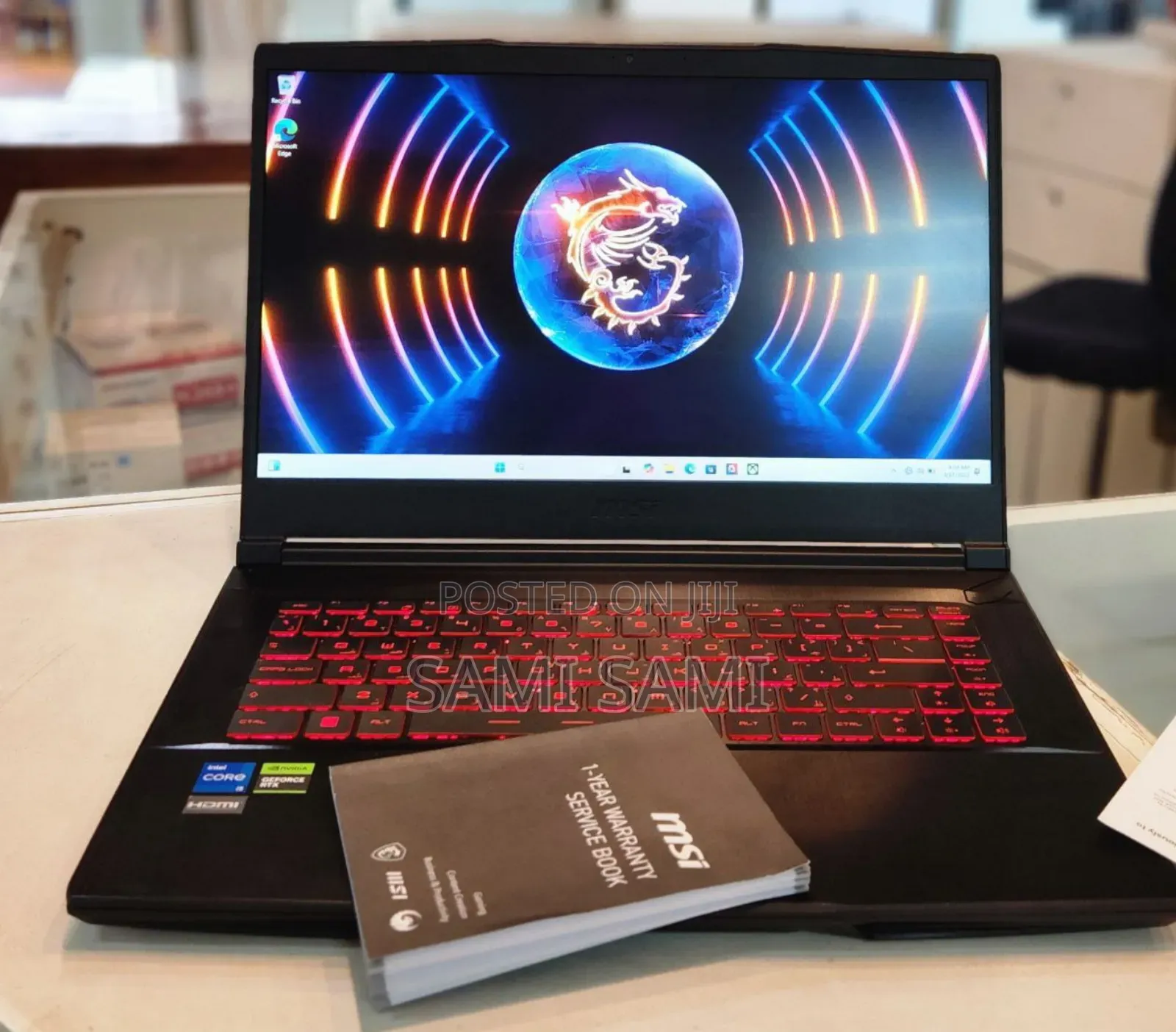 New Laptop MSI GF63 32GB Intel Core I5 SSD 512GB
