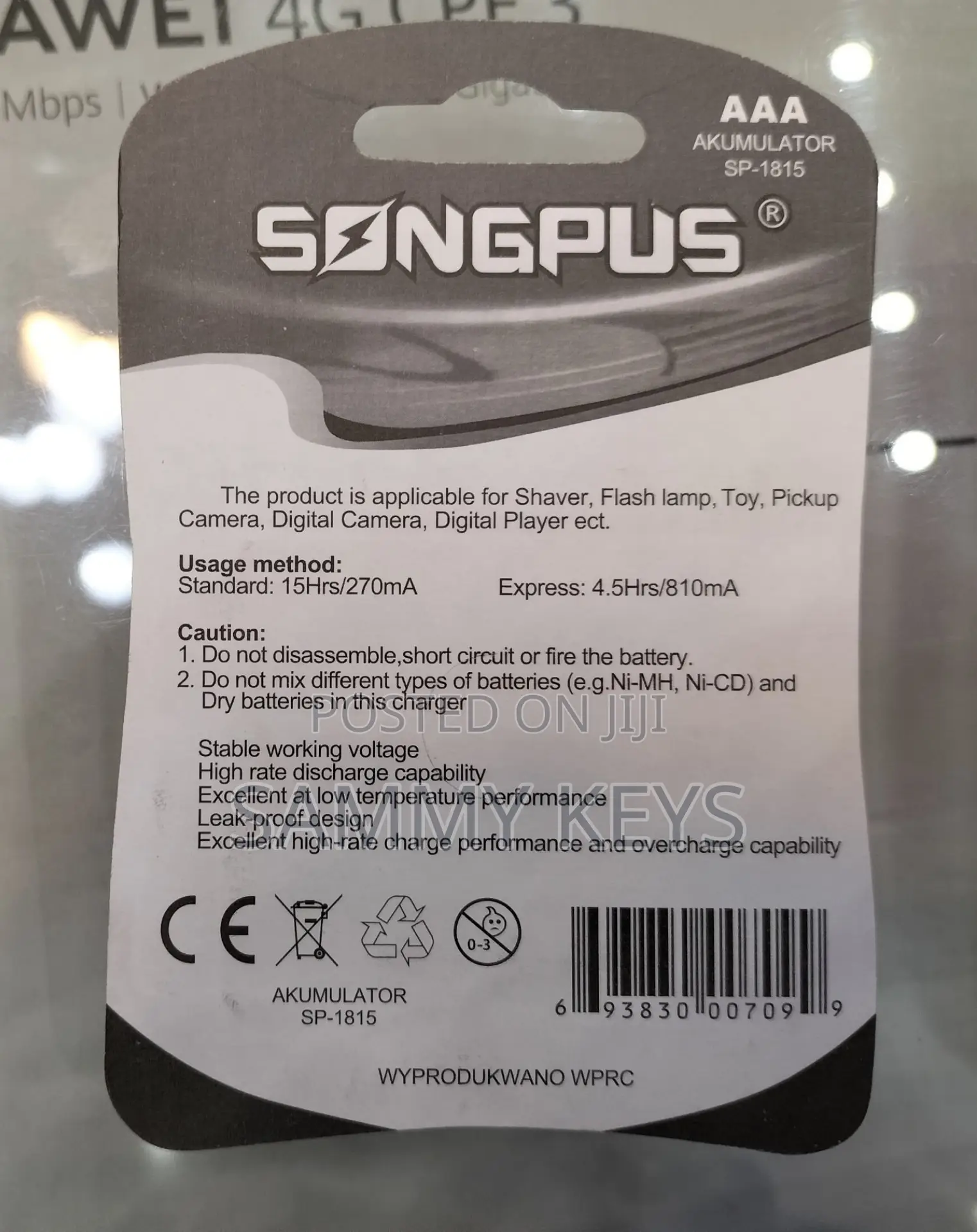 Songpus Rechargeable Aaa Battery