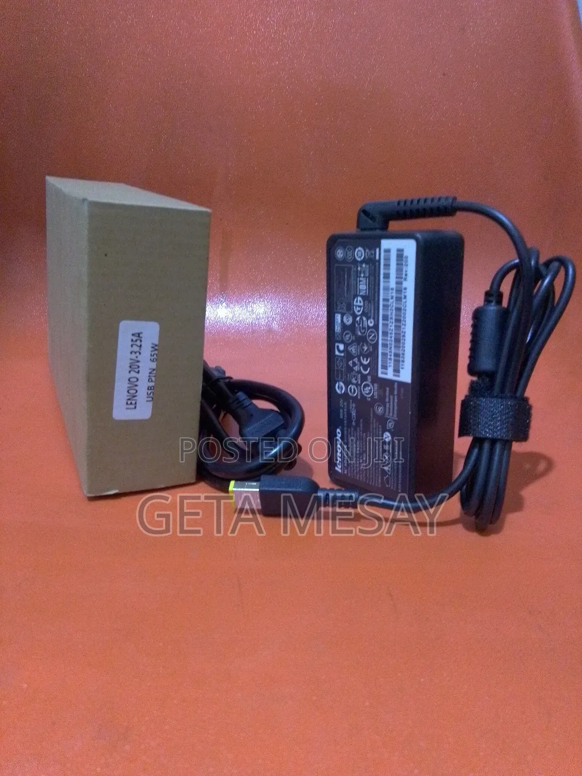 Lenovo Usb Square Yellow Laptop Charger 20v 3.25a 65w