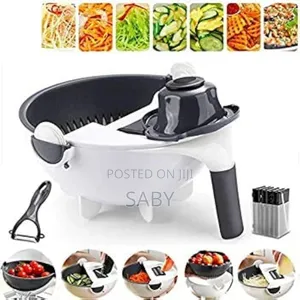 Multifunctional Wet Basket Vegetable Cutter 9in1