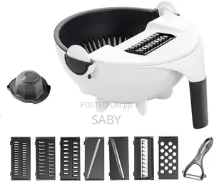 Multifunctional Wet Basket Vegetable Cutter 9in1