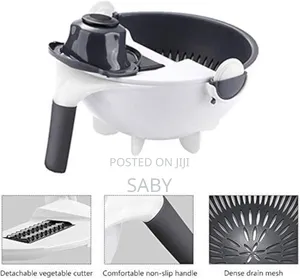 Multifunctional Wet Basket Vegetable Cutter 9in1