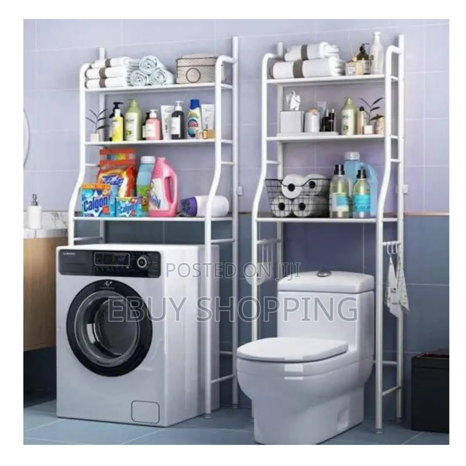 Ultimate Bathroom Organizer: 3-Shelf Floor-Standing Metal Rack