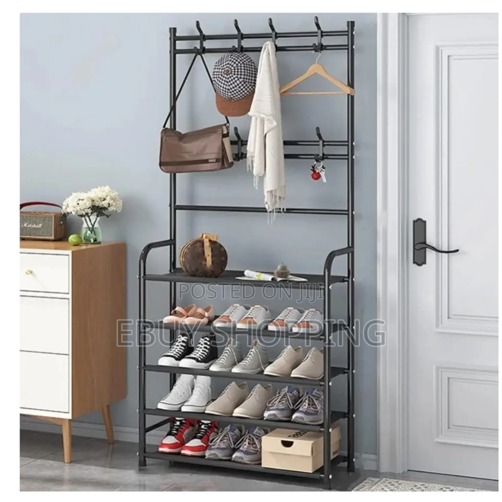 Simple Install Freestanding Closet Storage Rack
