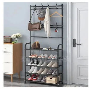 Photo - Simple Install Freestanding Closet Storage Rack