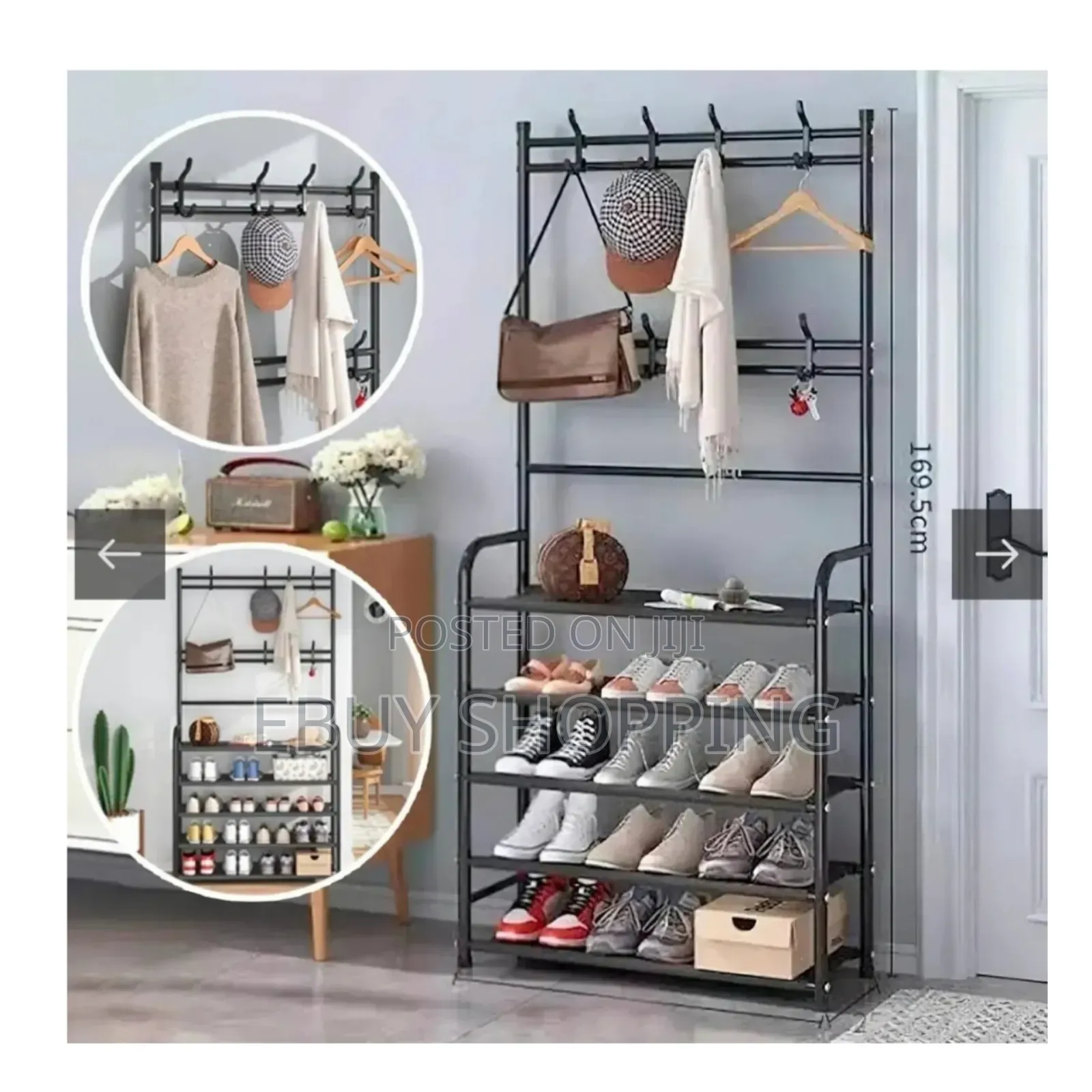 Simple Install Freestanding Closet Storage Rack