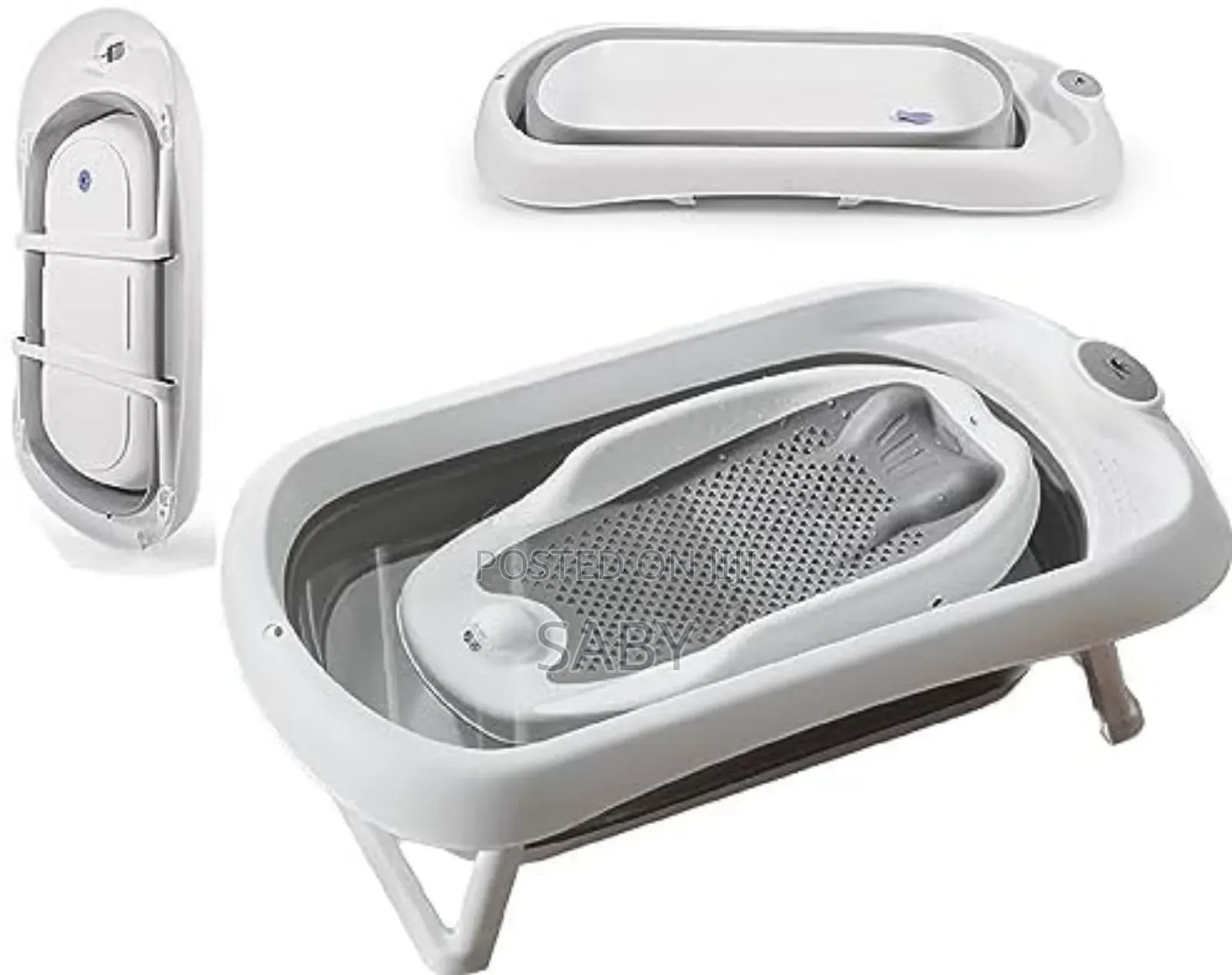 Foldable Baby Bath Tub With Accessories 4-in-1