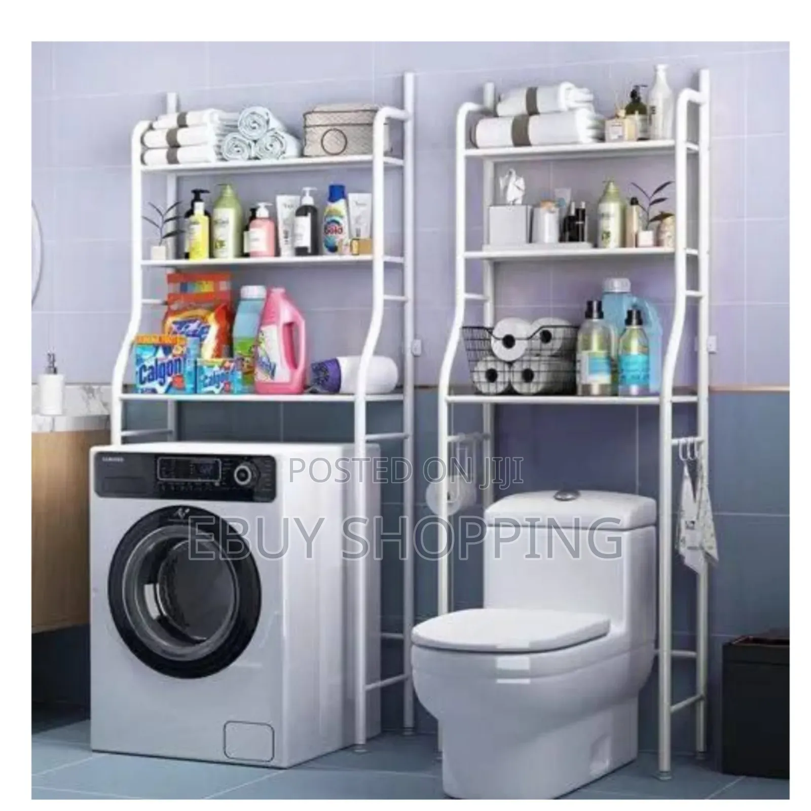 Premium Steel Construction 3-Shelf Organizer for Small Bathrooms