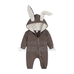 Mk- 0532 Cartoon Rabbit Ear Romper Size: 0-24 Month
