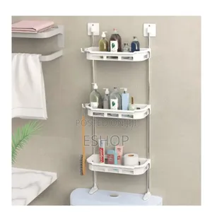 Photo - **Stylish Functional Toilet Organizer – Hooks Included!**
