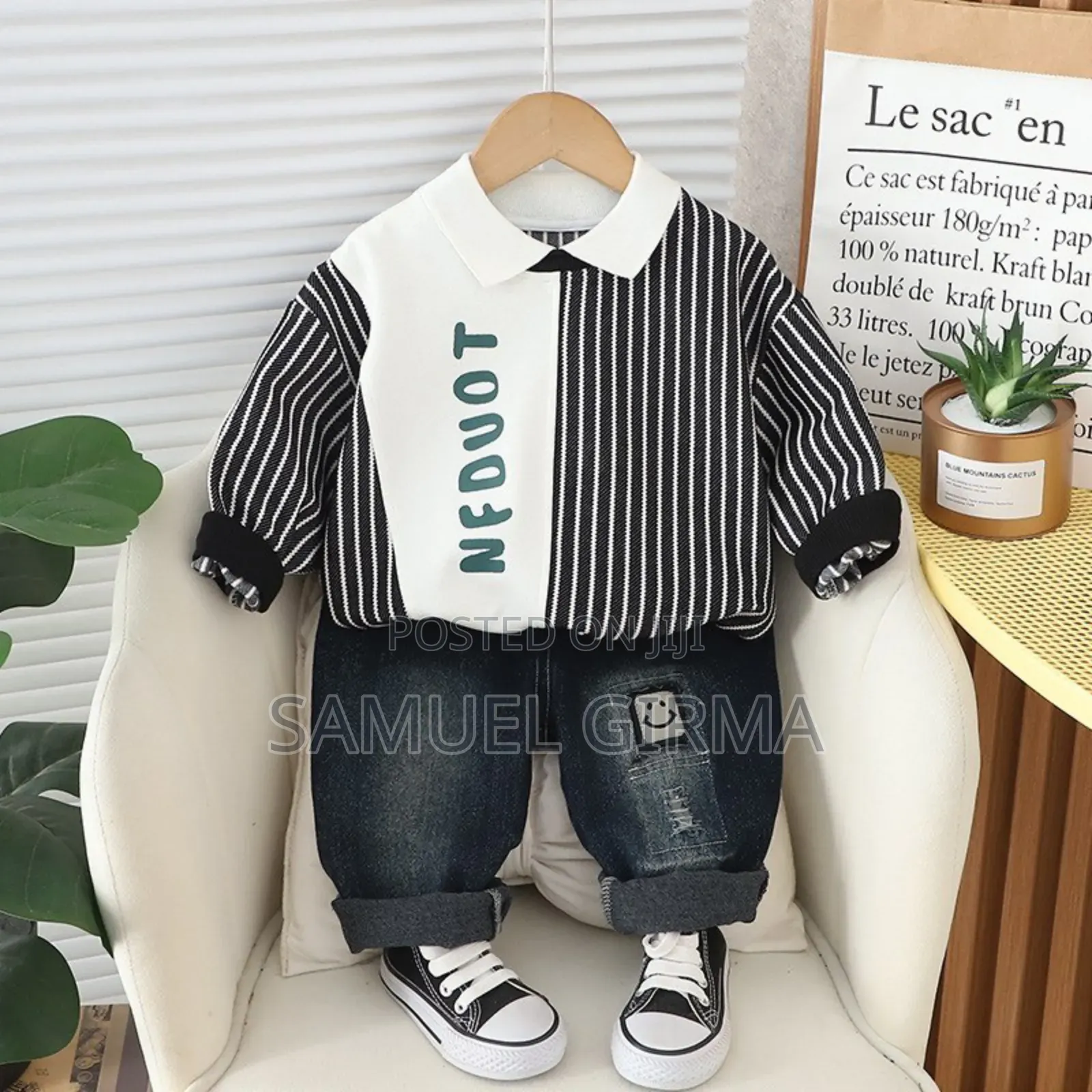 Boys Sweatshirt Top and Jeans Pant Set Size: 1-5 Years