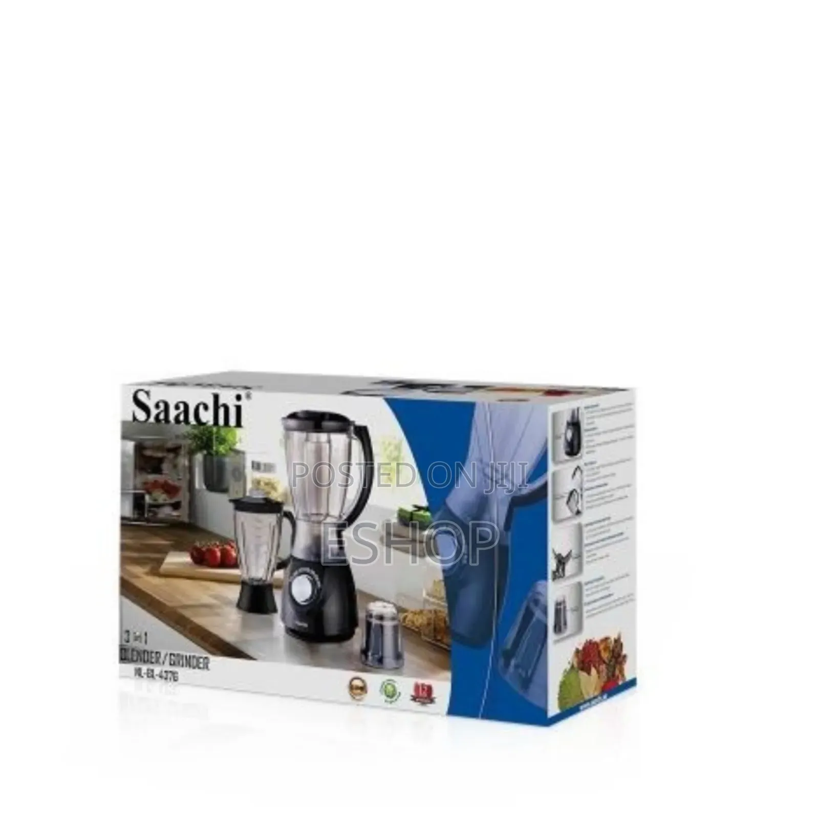 2 Speed Control With Pulse Saachi 3 in 1 Blender ,