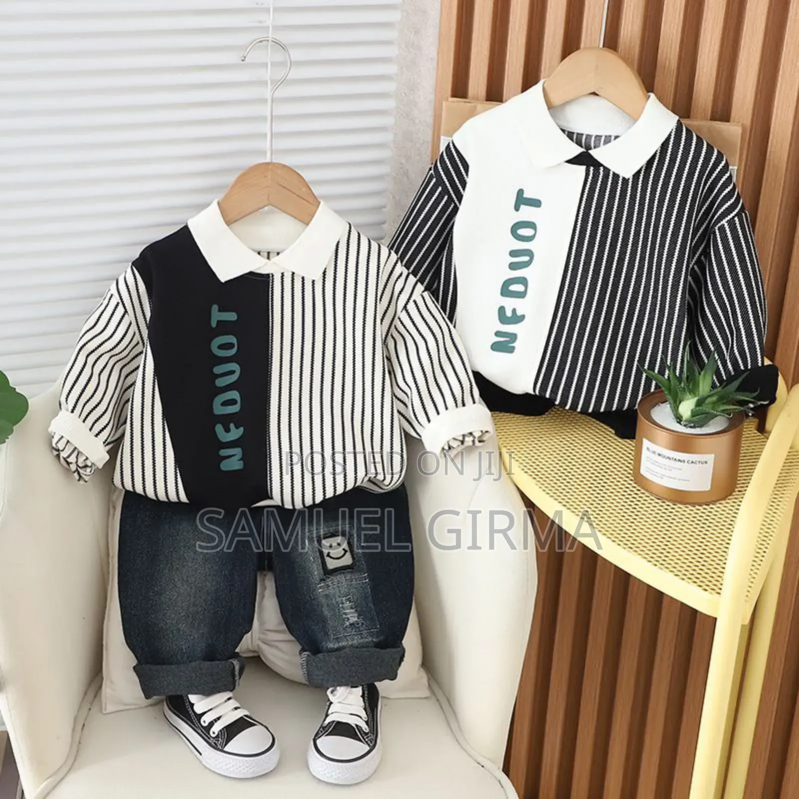 Boys Sweatshirt Top and Jeans Pant Set Size: 1-5 Years