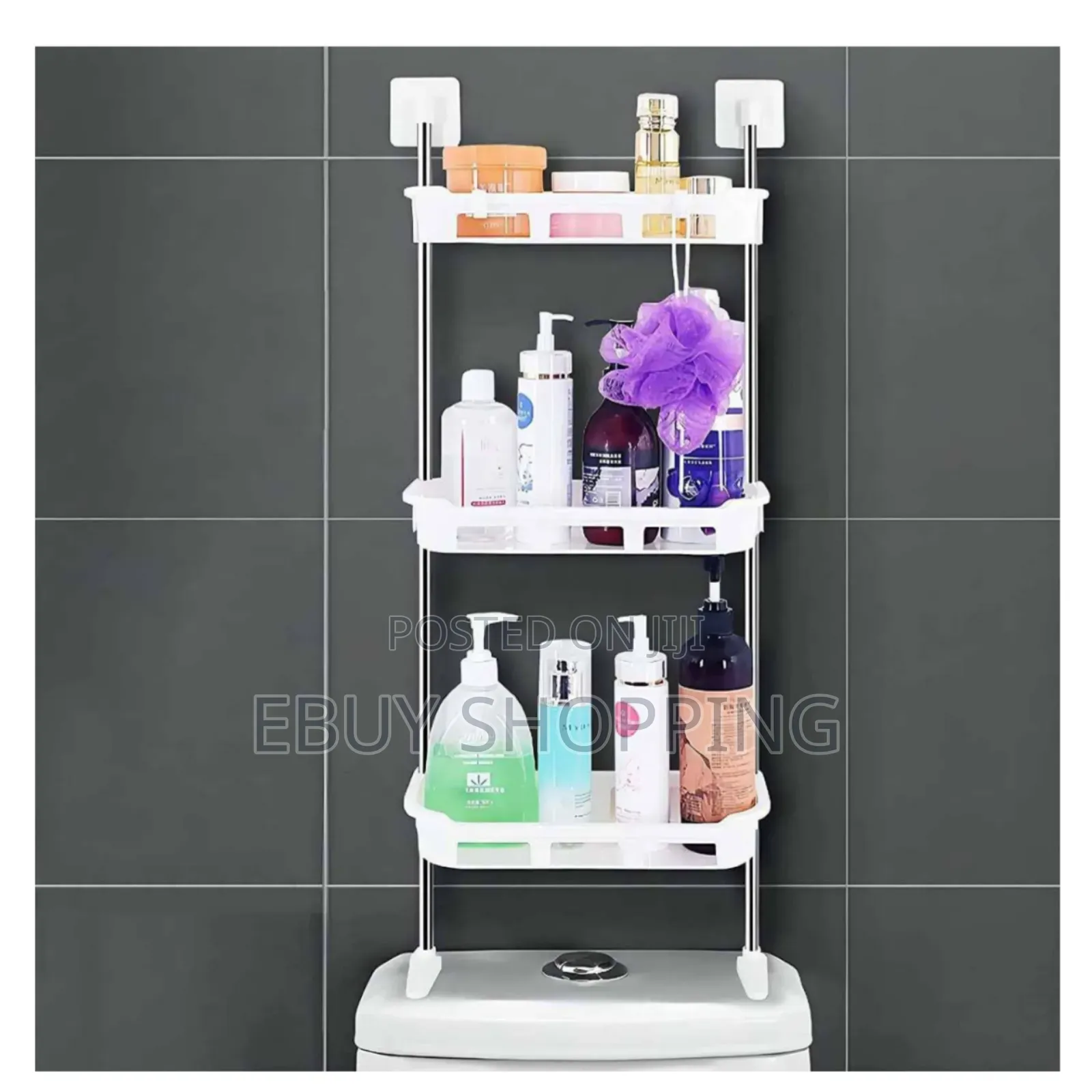 **No-Drill Over Toilet Organizer – Sturdy Rust-Resistant!*