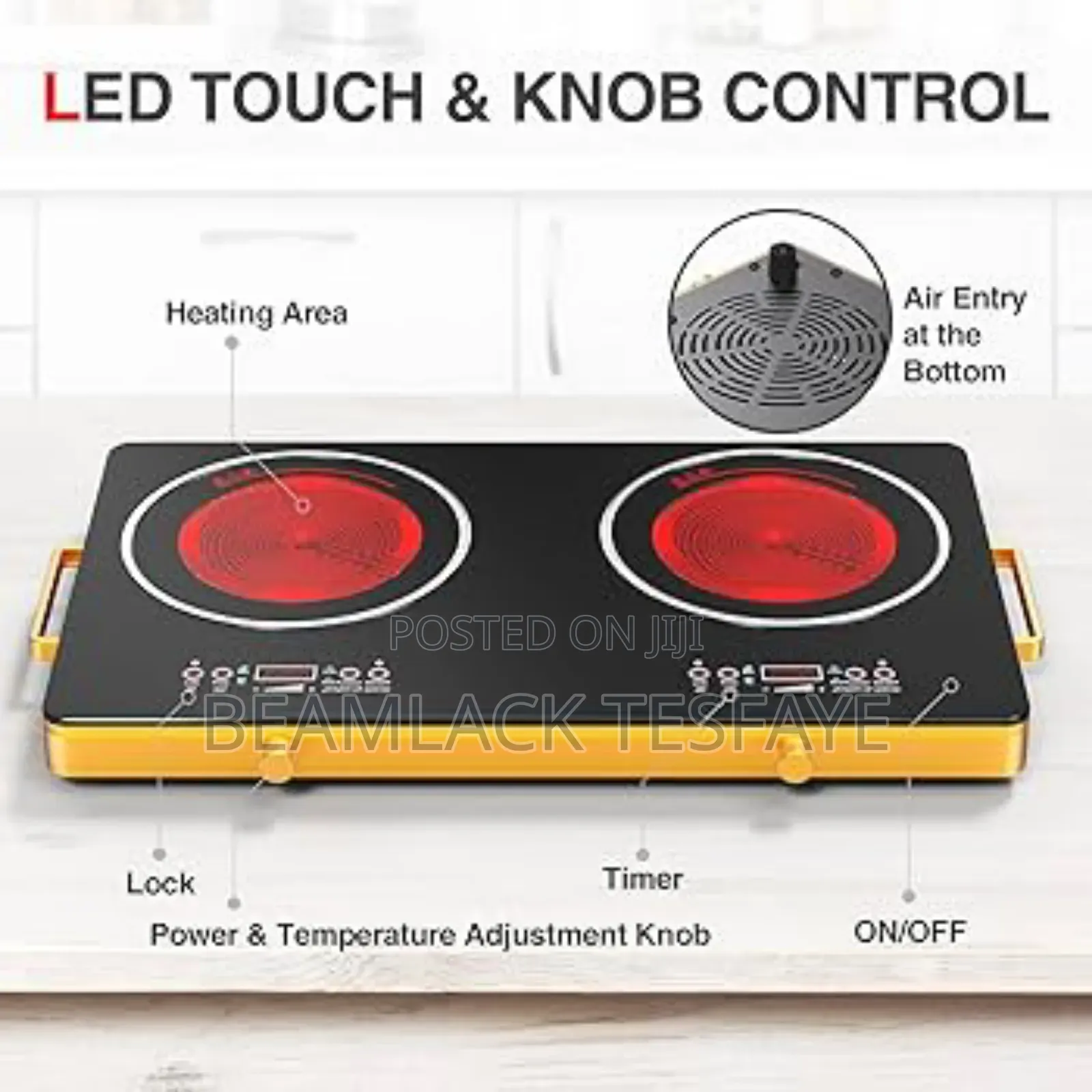 Silver Corlest Electric Ceramic Stove