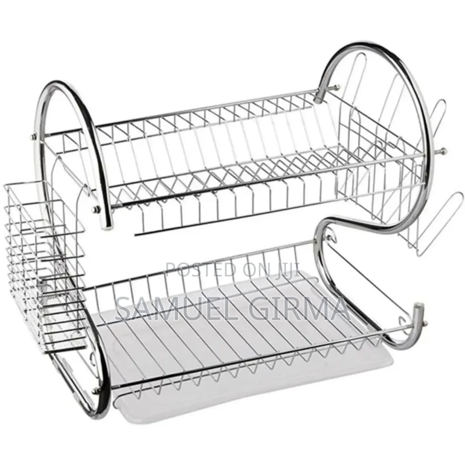 2-layer Dish Drainer የኪችን ዕቃዎች ማድረቂያ