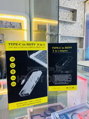 Photo - Type-C to HDTV 8 in 1 With Vga Cable Support