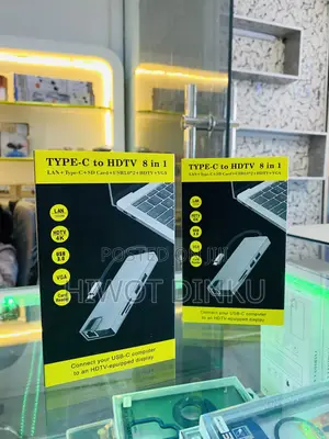 Type-C to HDTV 8 in 1 With Vga Cable Support