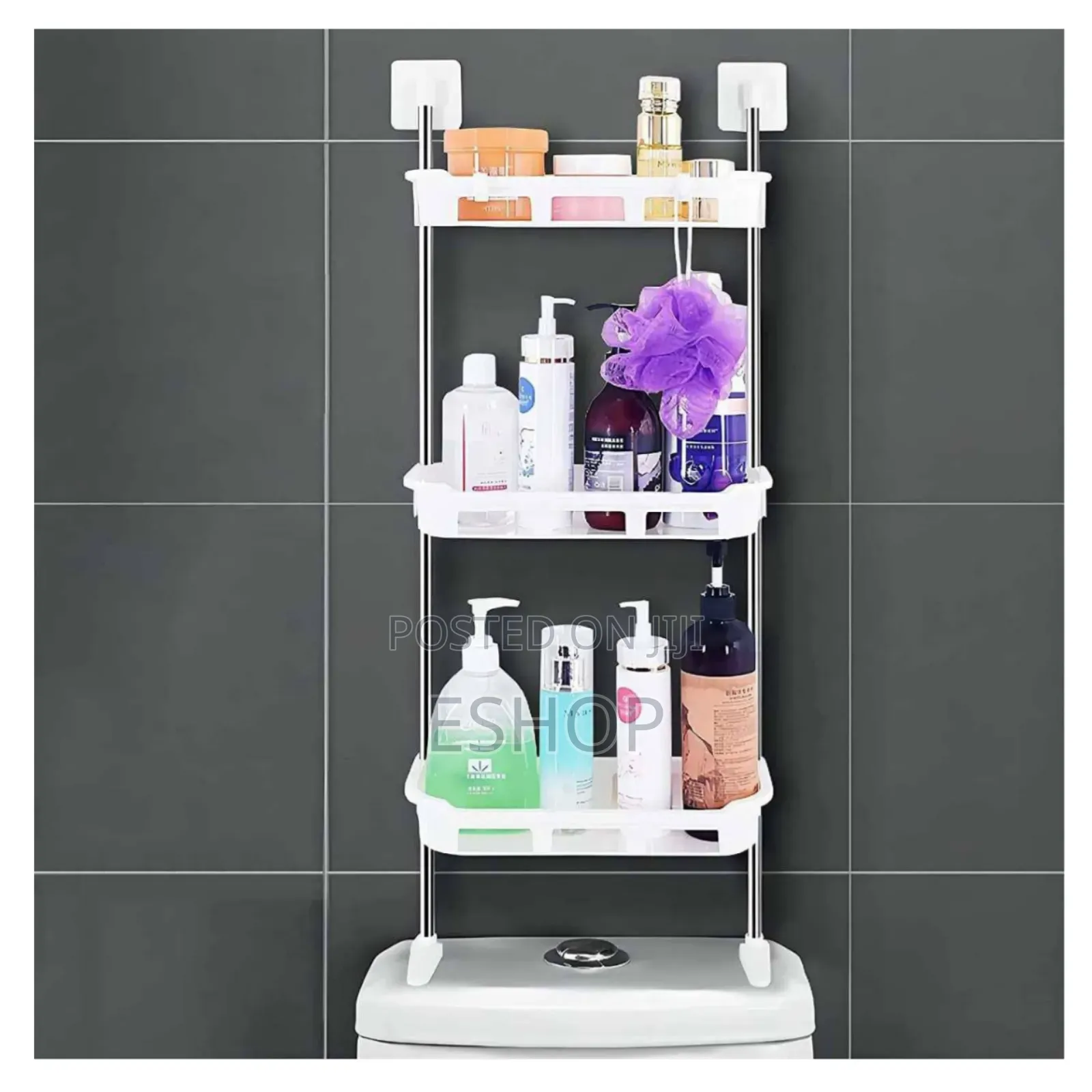 **Non-Slip Bathroom Shelf – Perfect for Essentials Decor!*