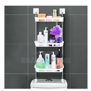 **Durable Steel Plastic Toilet Shelf – Easy to Assemble!*