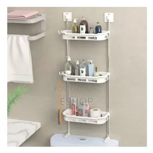 Heavy-Duty Over Toilet Storage–Holds Multiple Items Securely