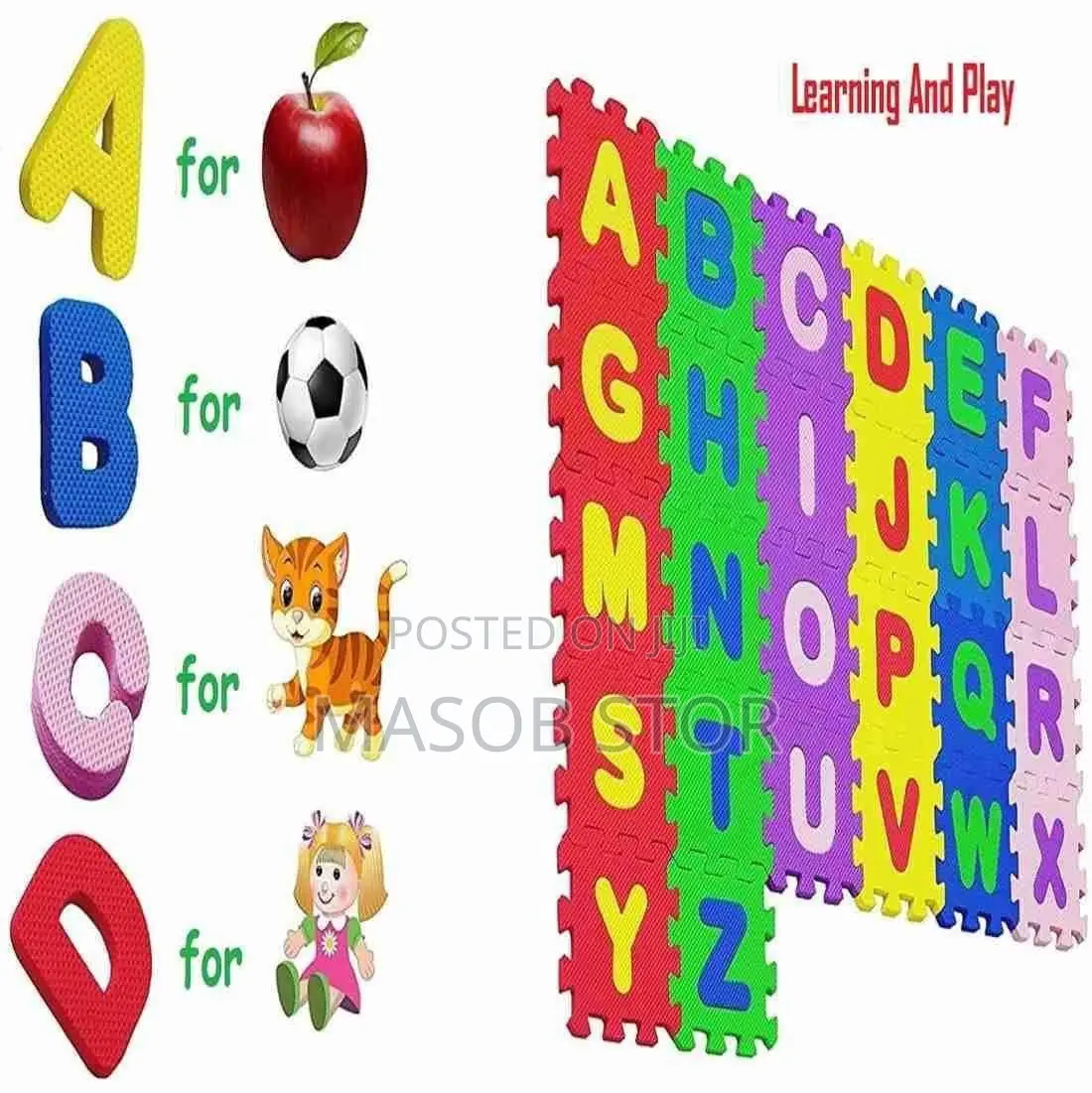 37 Pices Puzzle Mat / Puzzle Mat ተገጣጣሚ ምንጣፍ