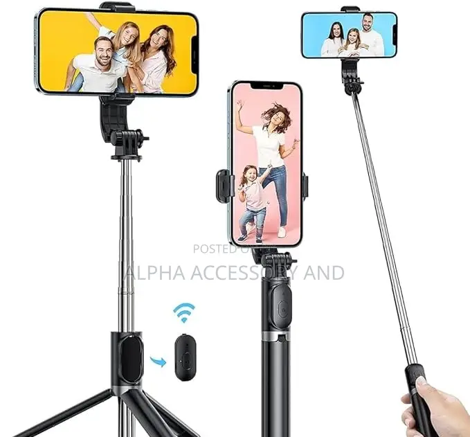 1 Meter Long Retractable Selfie Stick Tripod