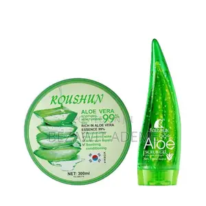 Photo - Aloe Scrub Gel and Aloe Vera Soothing and Moisturizing Gel