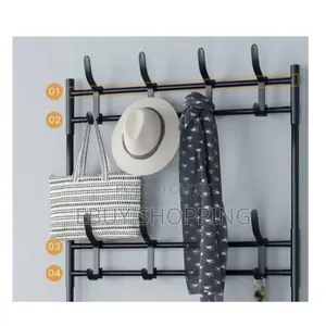 Modern Black Steel Pipe Garment Rack