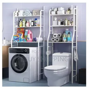 Photo - High-Capacity Over-Toilet Organizer With Lamella Shelves –