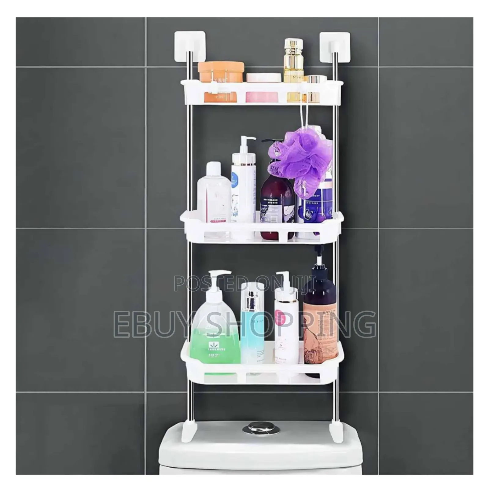 **Heavy-Duty Toilet Storage–Holds Cosmetics, Cleaners More