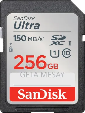 Sandisk Ultra 256gb SDXC Uhs-I Memory Card - 140mb/S, Class 10, U1