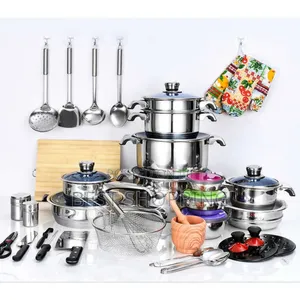 Photo - Zegter 50 PCS Stainless Steel Cookware Set