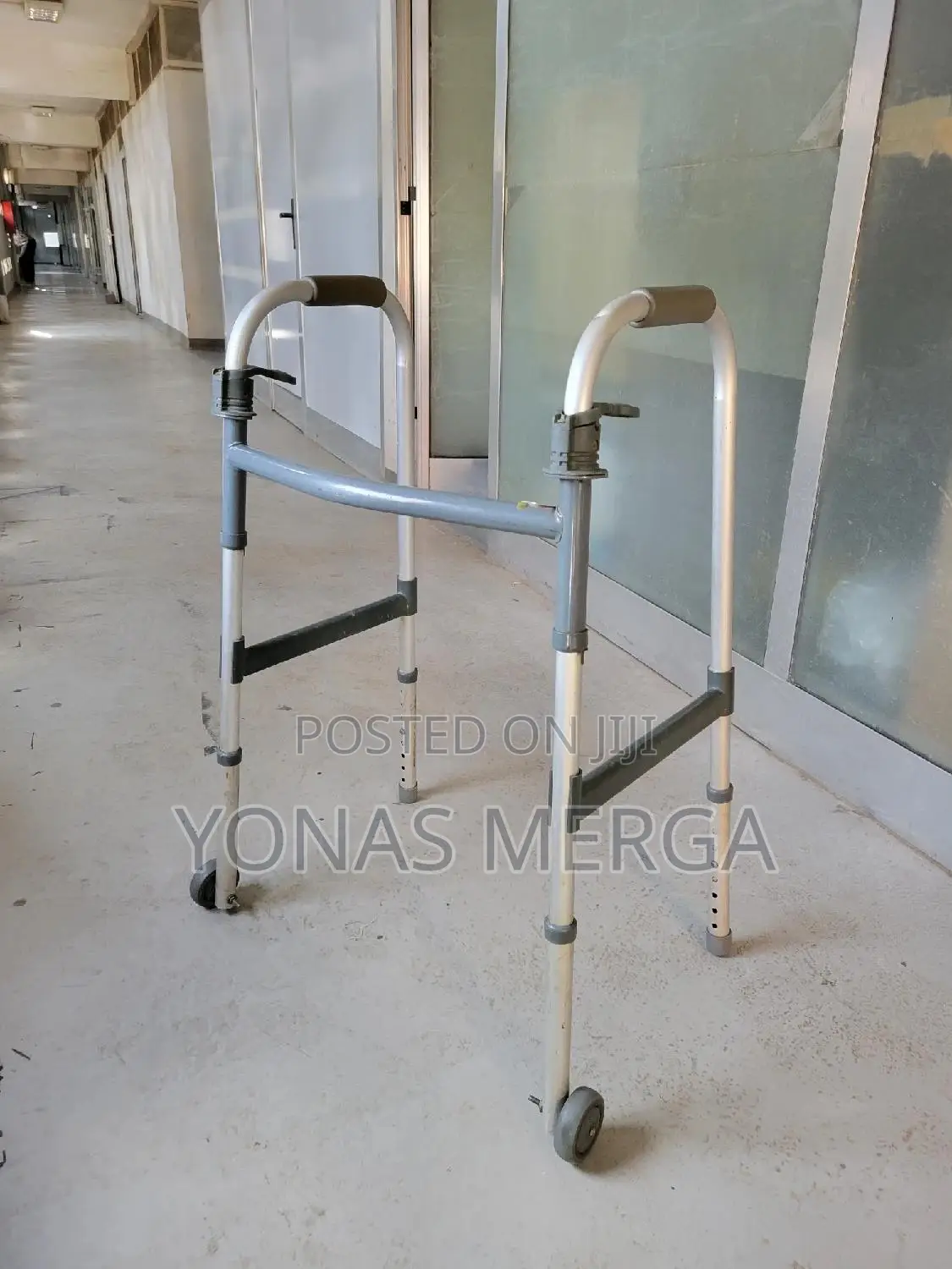 Walker With Wheels-Junior: 3 Inch Wheels (4ft.4in - 5ft.7in)