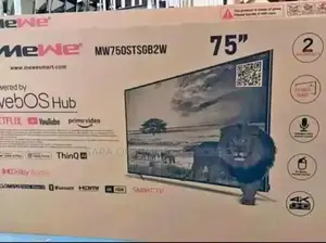 Mewe 75” Uhd Smart Tv New 2025 Price 120,800