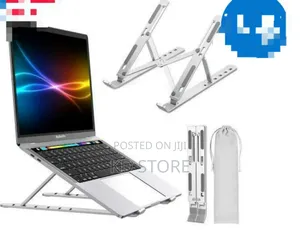  Foldable Height Adjustable Metal Frame Laptop Stand