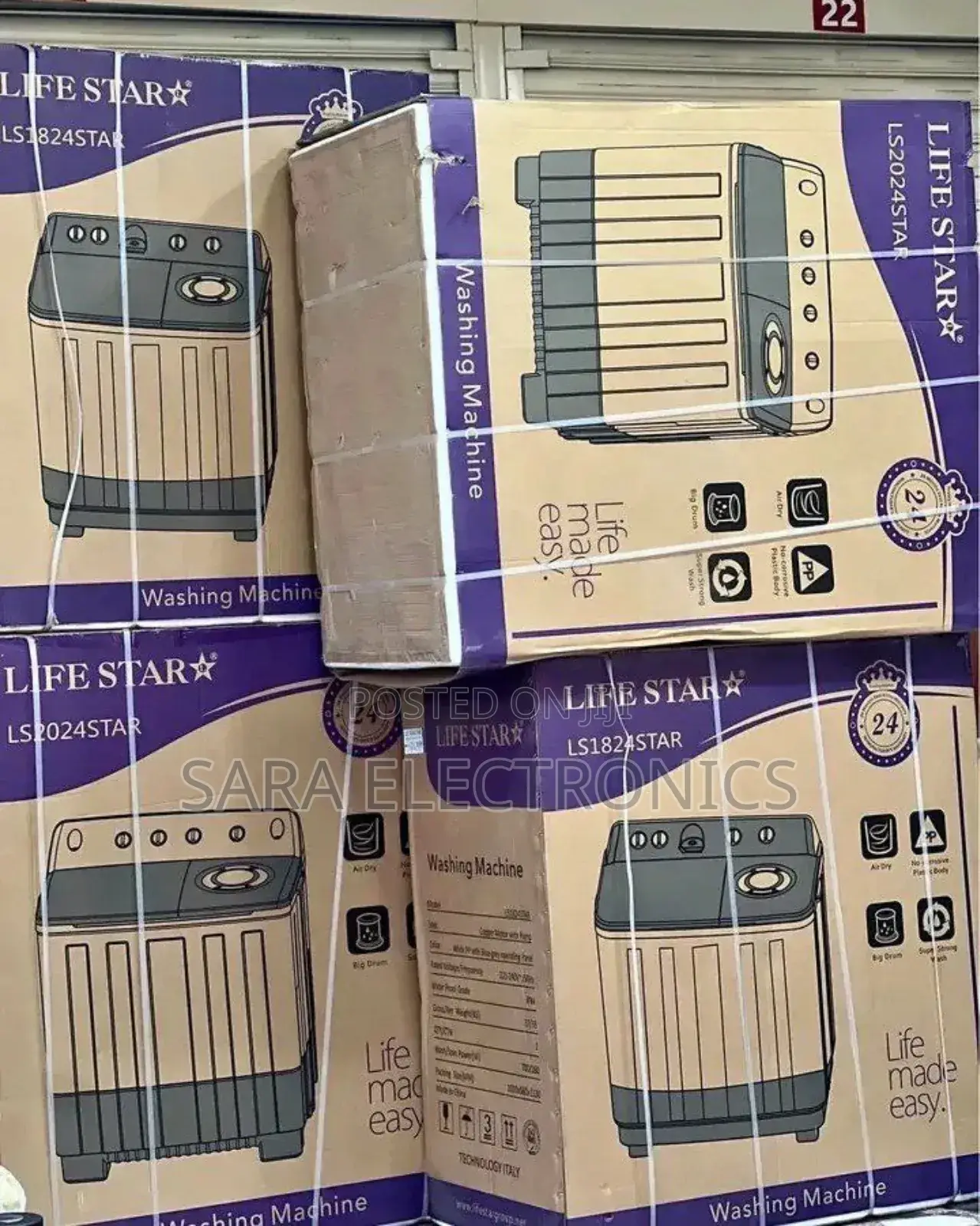 Life Star 15kg Washing Machine – Durable Efficient