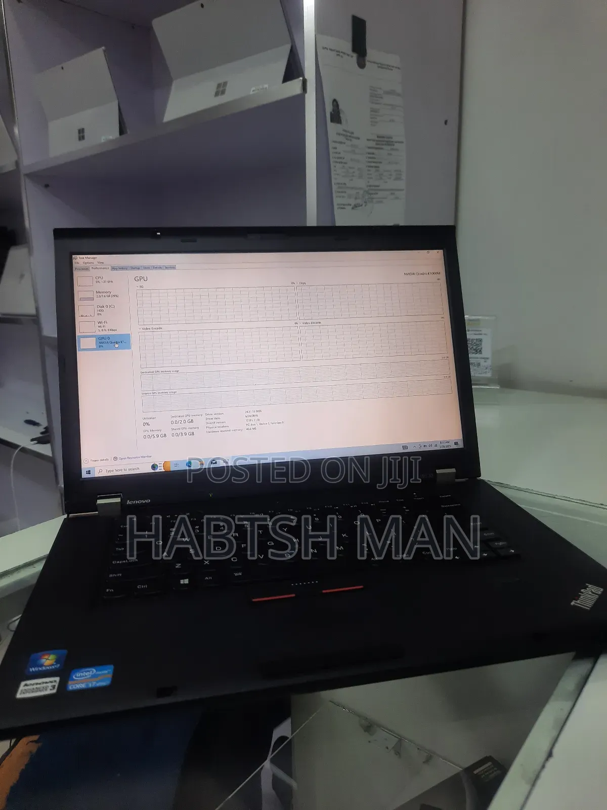 New Laptop Lenovo ThinkPad W530 8GB Intel Core I7 HDD 500GB