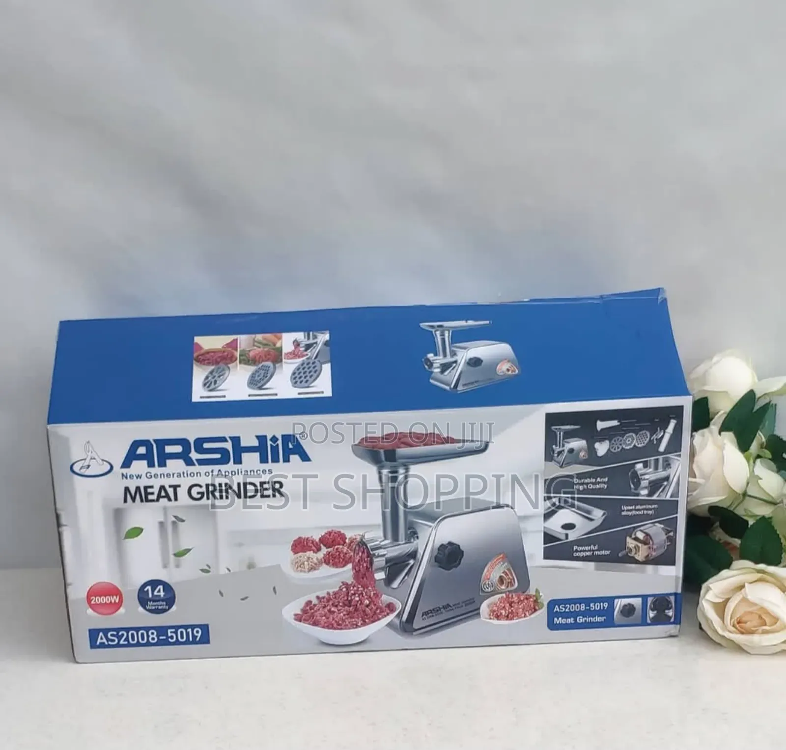 Arshia Meat Grinder 2000 Watts /ስጋ መፍጫ