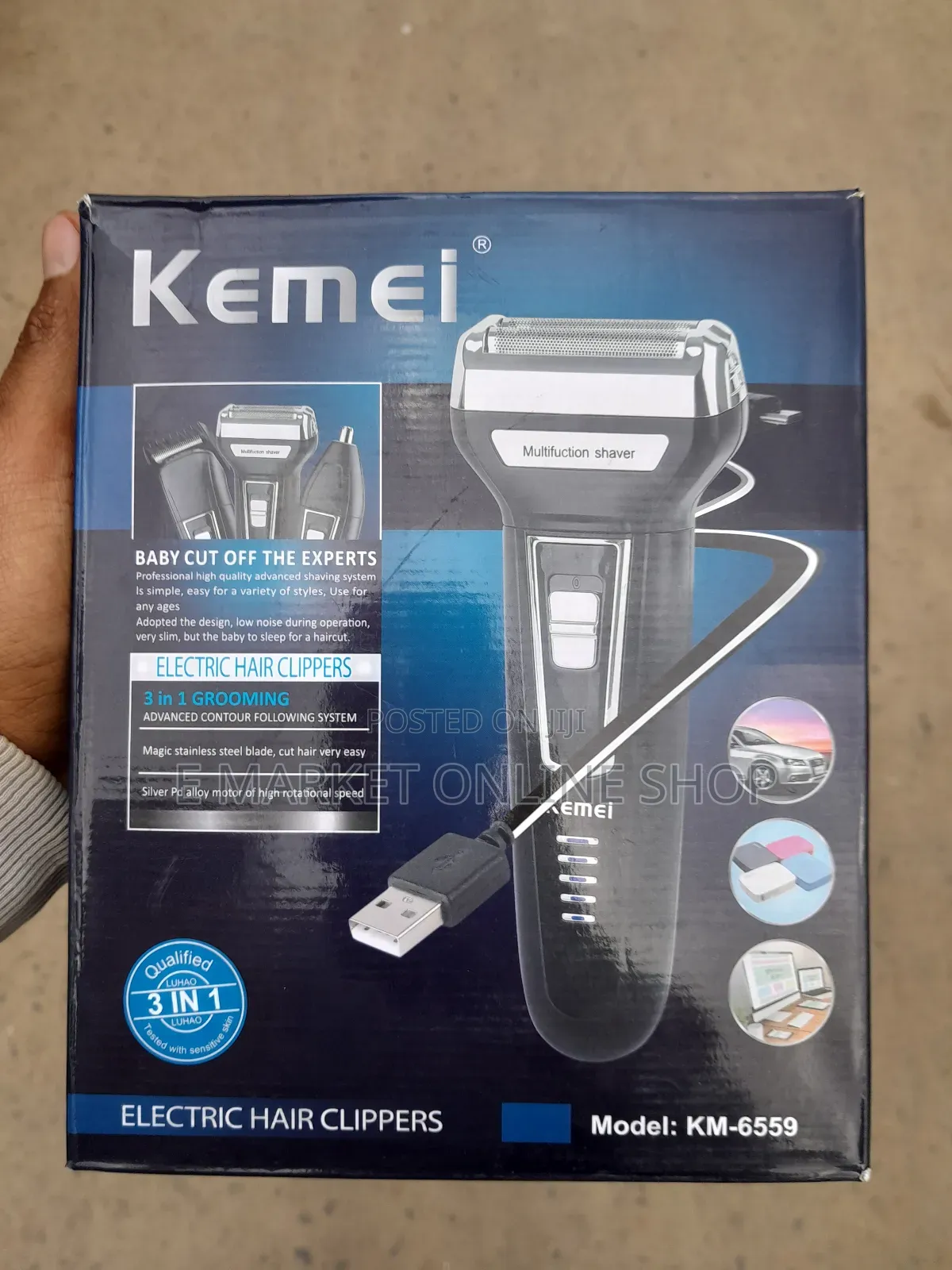 Kemei 3-in-1 Hair Clipper: Precision, Power, and Convenience