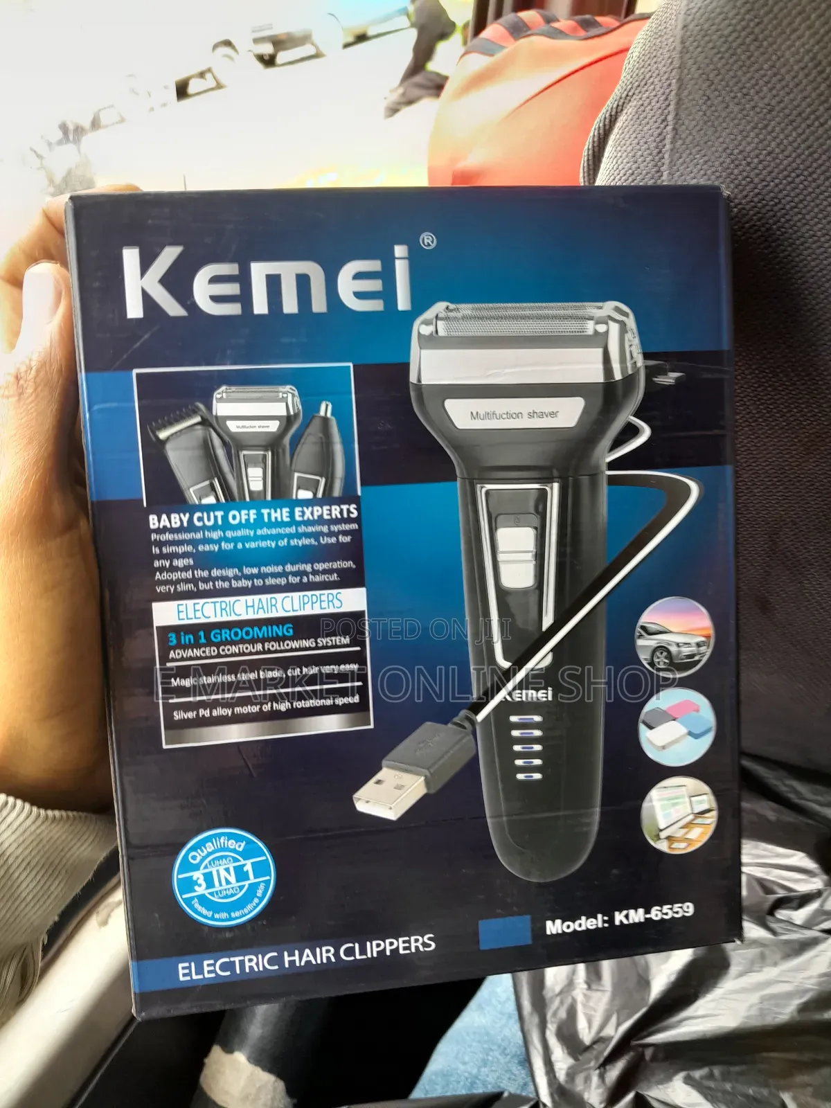 Kemei 3 In1 Hair Clipper Durable, Efficient, and Easy to Use