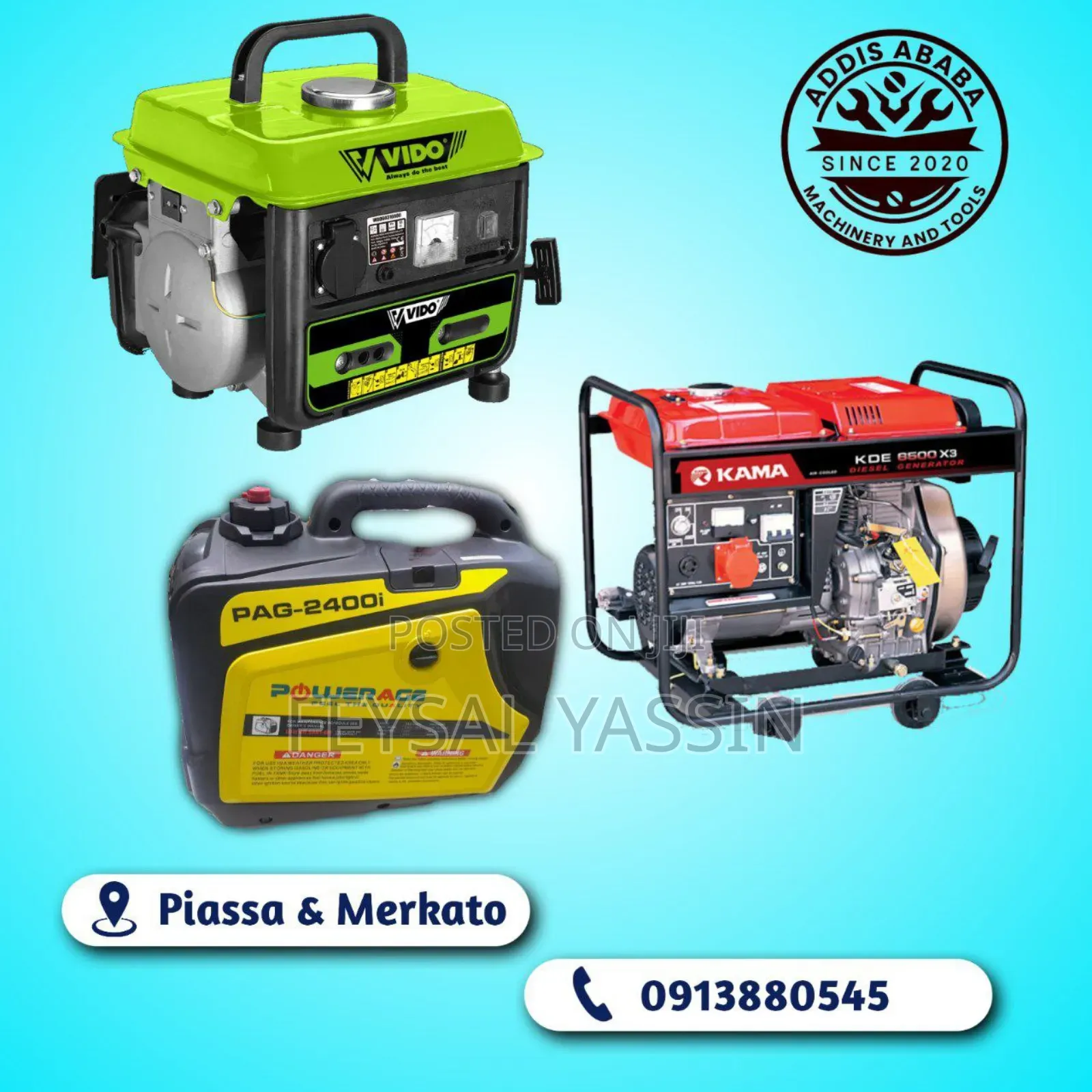 Generator Super Silent and Open 800w - 5kw