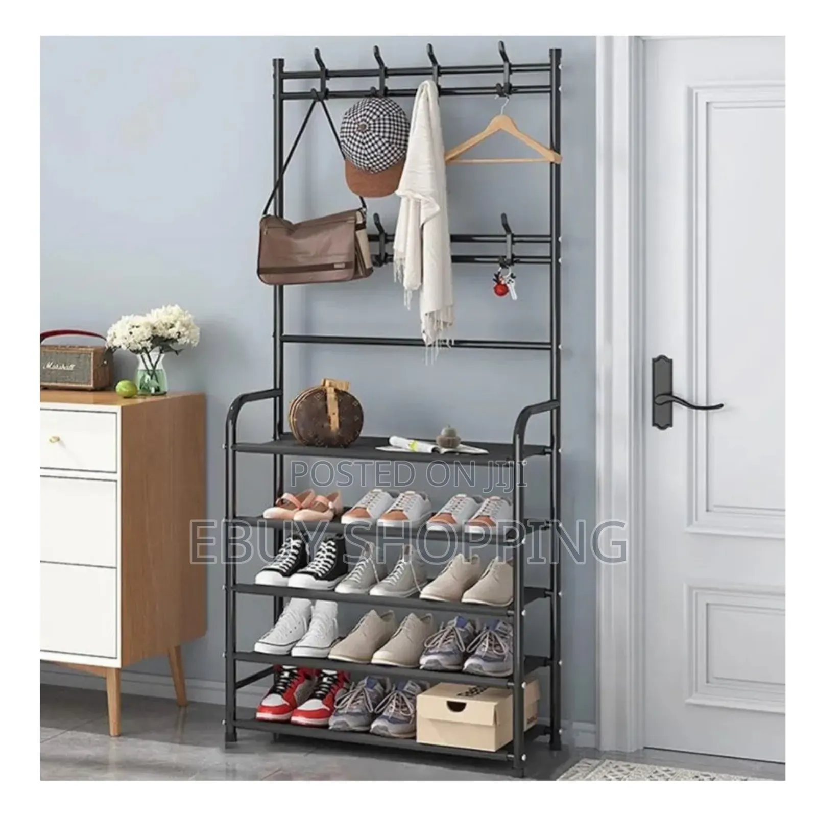 No-Tool Assembly 5-Layer Wardrobe Organizer