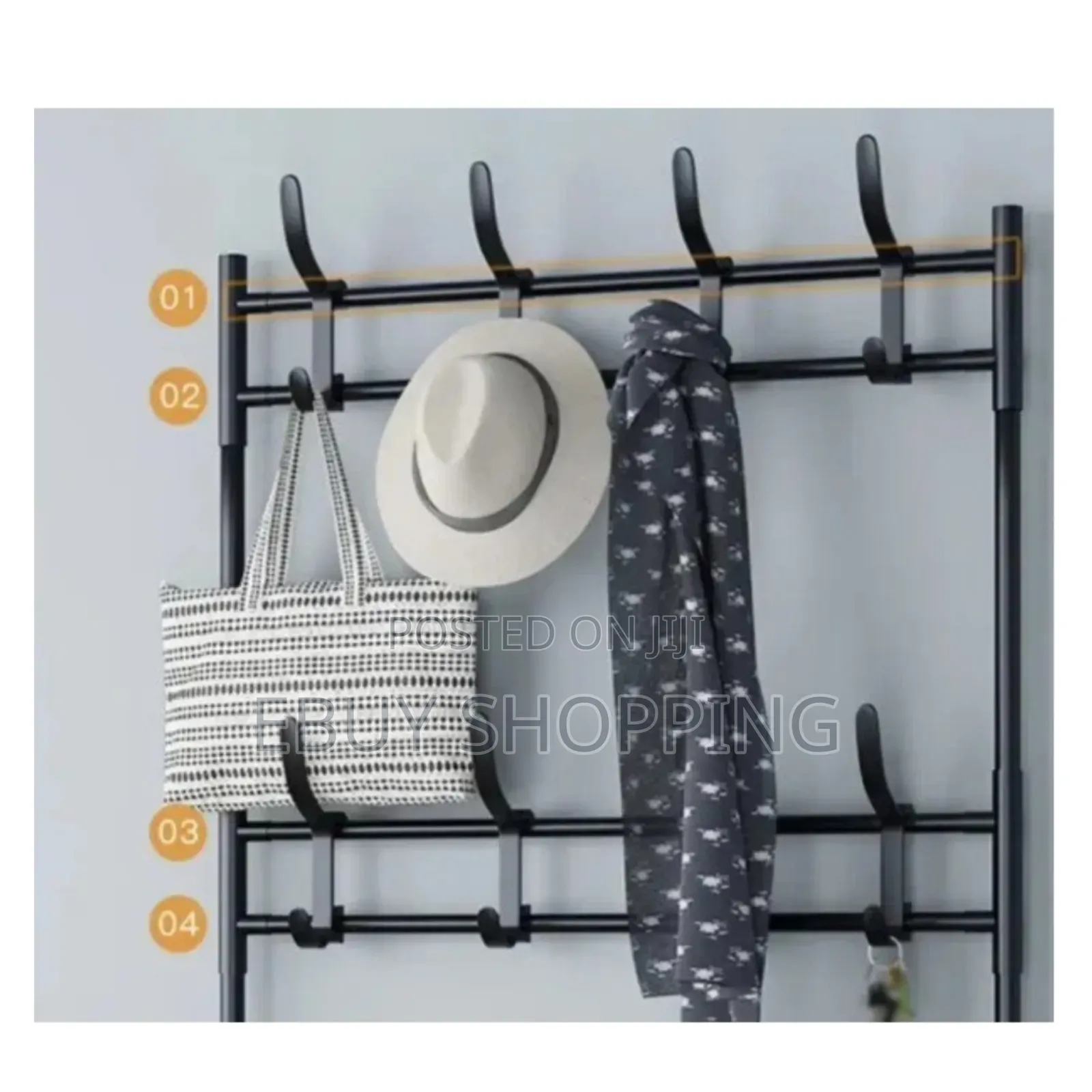 No-Tool Assembly 5-Layer Wardrobe Organizer